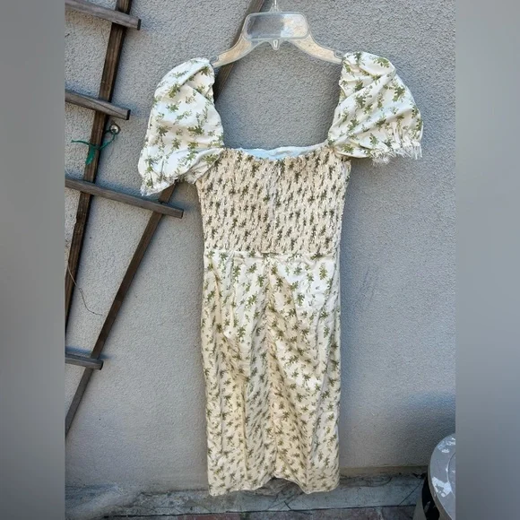 HOUSE OF CB 'Bellucci' Garden Print Shirred Sundress